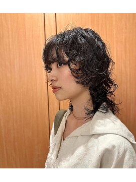 テンション(tension) ウルフレイヤーカットスパイラルパーマ札幌大通駅バスセンター駅