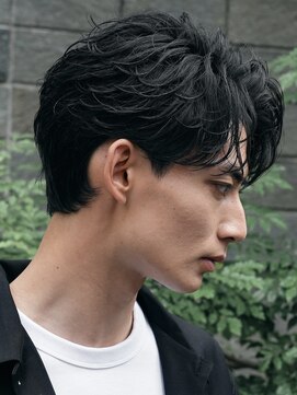 フィフスパーク(fifth PARK) 渋谷センターパートツイストスパイラルパーマメンズマッシュ