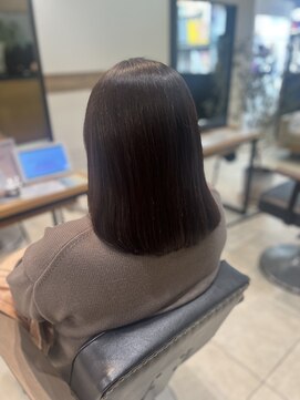 ケンジ 南林間(KENJE) ミディアムボブ×レイヤー×ブラウンカラー【南林間】