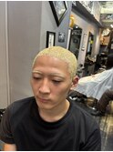 中目黒/イージーパーマ/金髪坊主