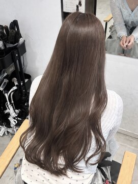 ビューバイネオリーブ 用賀店(Beau'r by neolive) ミディアムハッシュカットグレージュデザインカラー［用賀］