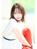 【Aere池袋】インナーカラー外ハネセミディ☆進藤千草
