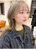 外ハネミディアム  くびれヘア ボブルフ エギョモリ
