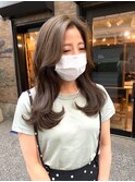 【くびれヘア】ヌーディーカラー