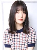 大人可愛い20代30代40代小顔 こなれミディ F4