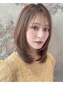 【髪質改善ストレート】艶髪で《ー5歳》さらっとひし形レイヤー