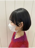 【丸みショートボブ】つるんとキュートスタイル　10代20代