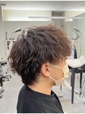 ツイストスパイラルパーマツイストパーマメンズマッシュパーマ