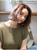 切りっぱなし大人ボブ