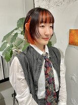 クリアーオブヘアー 栄南店(CLEAR of hair) オレンジインナー×ボブ/RIHO