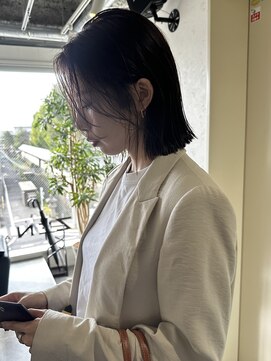 ヘアースタジオゼン アドバンス(hair studio Zen advance) モードな切りっぱなしボブ