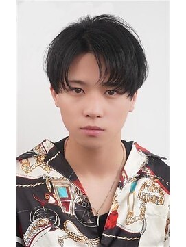 ファースト 栄店(First) 黒髪×内巻コンマヘア