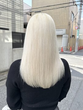 フリーラ 表参道(freera) ブリーチダブルカラーホワイトカラーインナーカラー裾カラー艶髪