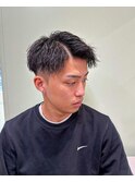 横浜メンズカットメンズパーマツイストパーマ七三バーバー眉毛