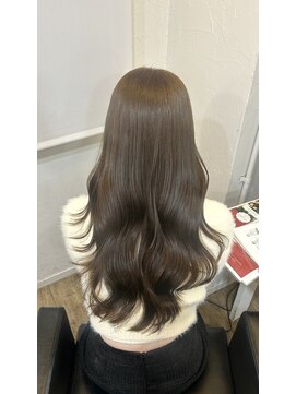 イオエ(ioe) 黒髪/ボブルフ/ネビージュ/小顔/ワンレン/髪質改善/グレージュ