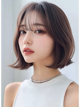 レヴ 草加店(LEV.) イメチェン　外ハネ　ボブ　美髪　ワイドバング　ブルーブラック