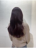 ブリーチなしダブルカラー高発色レッドブラウンカラー