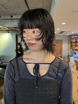 ノラジャーニー(NORA Journey)&nbsp;【上田】顔周りレイヤーカットボブパーマオリーブカラー