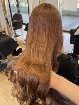 ルナス 福岡天神(LUNAS) 髪質改善ケアカラー × Orange brown