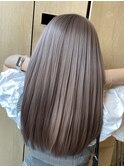 ヌードベージュ　ベージュ　ブリーチカラー　グレージュ