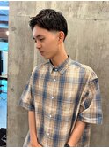 ツーブロスパイキーショート