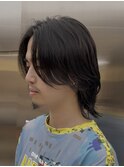 渋谷メンズボブウルフ緩めスパイラルパーマニュアンスパーマ