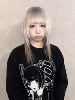 アルレン(Allen)&nbsp;ホワイトブロンド/ウルフカット「宇都宮/ブリーチ」