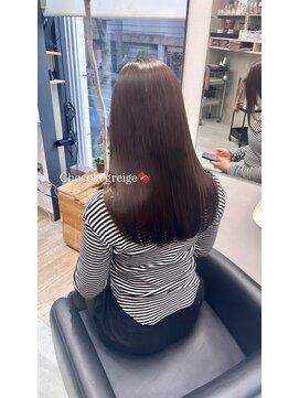 ザ パス 警固店(the path) ショコラグレージュと髪質改善トリートメントでうる艶髪