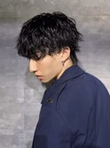 大分シャドウパーマメンズマッシュ波巻きパーマツイストパーマ