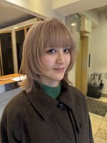 遊人 レン(REN)&nbsp;レイヤーボブ×柔らかベージュ