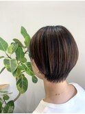 襟足スッキリショートボブ
