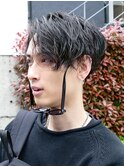 三重桑名ニュアンスパーマフェザーパーマ緩めセンターパートヘア