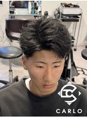 フェザーパーマ／ショートマッシュ／フェード