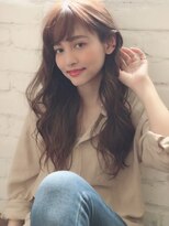 グレージュ デジタルパーマ ナチュラルカール 大人可愛い 高柳