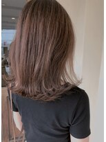 フランジェッタヘアー(Frangetta hair)&nbsp;初夏の透け透けモカベージュ