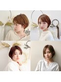 ショートヘア/前髪カット/似合わせカット/小顔カット/カラー