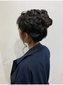 フラワーヘアアレンジ