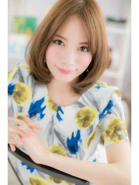 ミック 日暮里店(miq) 垢抜けセンターパート大人かわいい小顔ニュアンスカラーc2