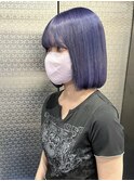 #ディープラベンダー/地雷量産型/切りっぱなしボブ