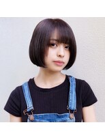 トータルビューティーサロン トップスタイル ミニボブ×ラベンダーブラウン