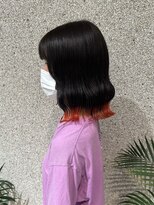 ベルフェミンミエル&nbsp;【anri】推し裾カラー☆オレンジレッド