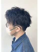 オル(Olu)&nbsp;ツイストスパイラル×無造作パーマ×刈り上げ