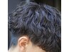 【学生】　メンズカット＋波巻パーマ＋ダメージ軽減トリートメント　￥15345