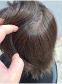 ブリーチを使わない極細メッシュで白髪ぼかし☆