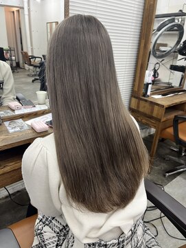 アジールヘア 北千住駅西口店(agir hair) ダブルカラーミルクティーグレージュカラー北千住