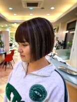 シュヴー 西葛西(CHEVEUX)&nbsp;切りっぱなしボブ×ハイライト