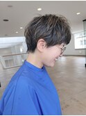ハイライト丸みショート/ショートカット/ショートヘア/30代/40代