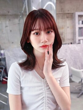 フィヴェント(Fivent) 美髪韓国レイヤーイメチェン夏ハイライトカラーくびれヘア