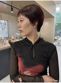 short style×wine red