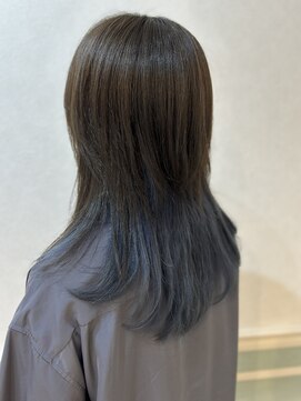 ヘアーサロン リアン 熊谷2号店(hair salon Rien) インナーブルーアッシュウルフ！